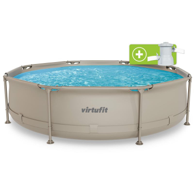 Pishinë kopshti VirtuFit Round Pool, Ø305 cm, 76 cm, bezhë