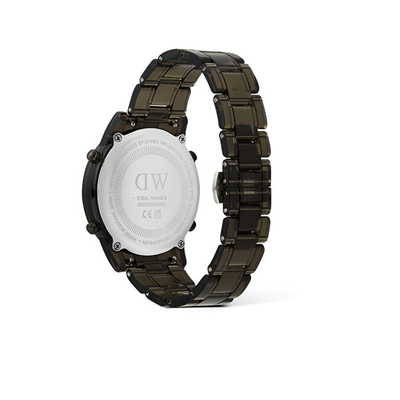 Orë digjitale retro Daniel Wellington, gri