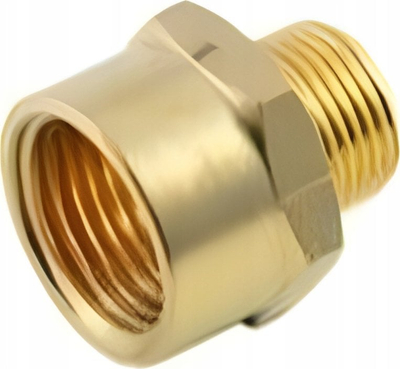 Lidhës i filetuar RockForce RF-MFE02/04, M1/8" në F1/4", metalik