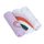 Pelenë muslin për bebe Lässig Cheerful Lavender, bambu pambuk, 80x80 cm, set 3 copë, lejla e bardhë