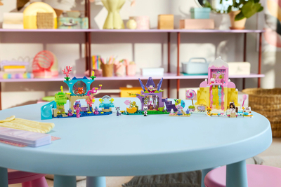 Set lodrash Gabby's Dollhouse Sweet Treat Mountain and Kitty Garden, lojë me ndërtim, shumëngjyrësh