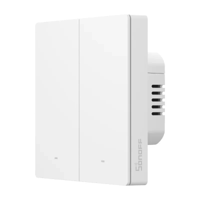 Çelës inteligjent muri Sonoff SwitchMan M5 Matter, 2 kanale, i bardhë