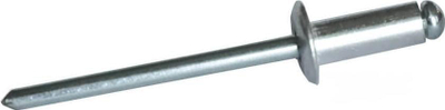Riveta alumini pa markë 4.0x18mm, set 50 copë, ngjyrë metalike