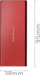 Kuti e jashtme Qoltec për SSD M.2 SATA NGFF, USB 3.0, 2TB, e kuqe