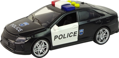 Makina e policisë lodër Leantoys SWAT Police, 1:14, me drita dhe zë, e zezë