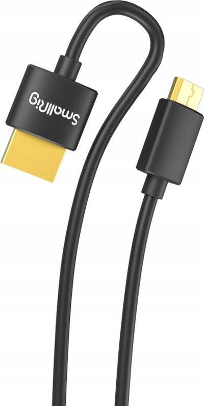 Kabllo HDMI SmallRig 3040, Ultra Slim 4K, Type C në A, 35cm, e zezë