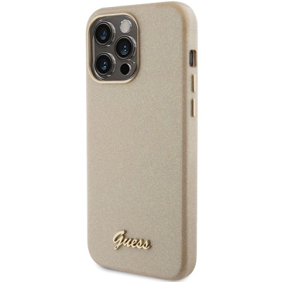 Këllëf Guess GUHCP15LPGMCSD për iPhone 15 Pro 6.1", Glitter Glossy, gold