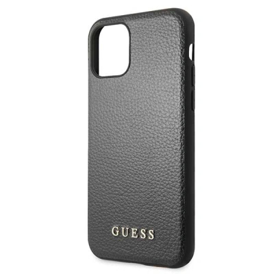 Mbulesë telefoni Guess GUHCN65IGLBK për iPhone 11 Pro Max, imitim lëkure, e zezë
