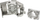 Modul Keystone Alantec MB005-1, RJ45 STP Cat 6A, PoE Plus, gri