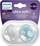 Suzeta Philips Avent Ultra Soft SCF091/15, silikon, 6–18m, blu dhe gri