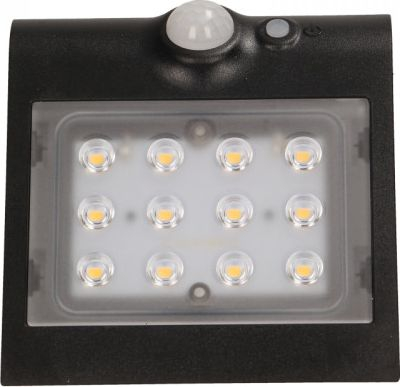 Lampë kopshti me diell Orno OR SL 6083BLR4, LED, me sensor levizje, e zezë
