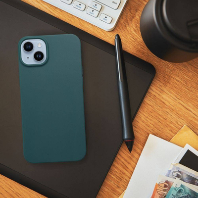 Këllëf telefoni mat për Xiaomi 13, TPU i butë, sipërfaqe mat, jeshile e errët