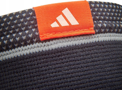 Mbajtëse bërryli Adidas Elbow Support Knit, L, kompresion elastik, gri me të zezë