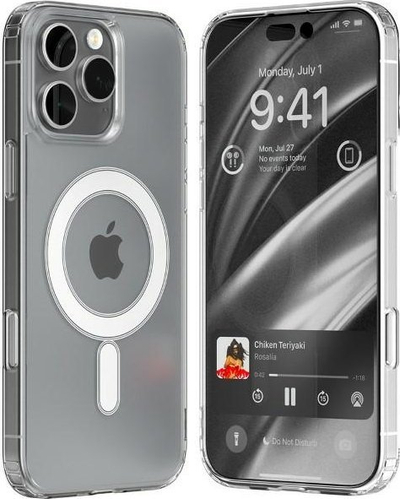 Kapotë Mercury MagSafe për iPhone 16 Pro Max 6.9", xhel plastik, transparente