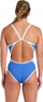 Едноделен костим за капење за жени Arena Icons Super Fly Solid, MaxLife Eco, UV 50+, сина и бела