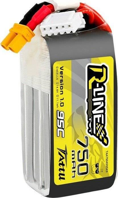 Bateri për dron Tattu R-Line 4S1P, 750mAh, 14.8V 95C, me XT30