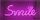 Llambë muri LED Smile FM NLB46, dekorative neon, rozë