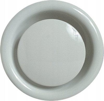 Anemostat shkarkimi SpiroFlex AW125, 125mm, alumin, i bardhë