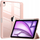 Заштитна маска за таблет за iPad Air 11 Gen 6, цврст кристал, со стойка, розова
