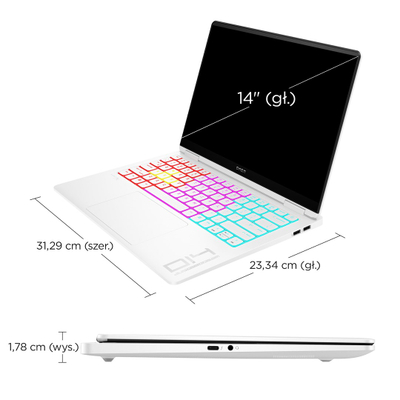 Laptop HP OMEN 14-fb0030nw, 14", Intel 185H, 32 GB RAM, 1 TB SSD, NVIDIA GeForce RTX 4070, i bardhë