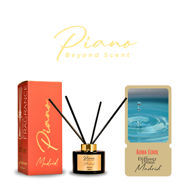 Aromë për dhoma Piano Reed Diffuser Madrid, aqua cool, 150ml