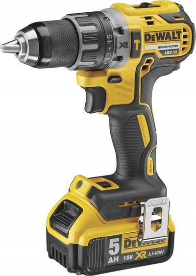 Set veglash me bateri Dewalt DCK865P4T, 18V XR, 4 bateri, i verdhë