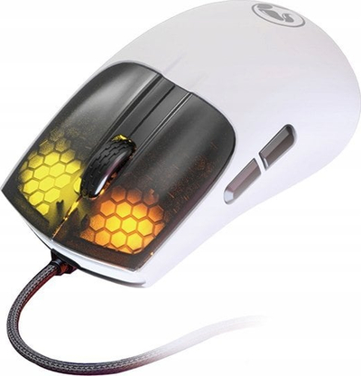 Mouse gaming Marvo M727, me kabllo USB, 12000 DPI, i bardhë