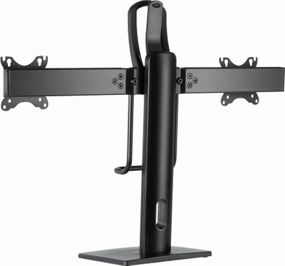Stendë tavoline për monitorë Gembird MS-D2-01, për 2 monitorë 17" 27", VESA 75x75 100x100, e zezë