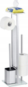 Set WC Wenko 23364100, çelik inox, me raft, argjendtë