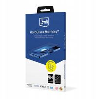Mbrojtës ekrani 3MK HardGlass, për iPhone 17 Pro, matt, i zi