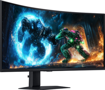 Monitor i lakuar për lojëra Samsung Odyssey G7 G75F, 40\", 240Hz, QHD, i zi