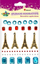 Ngjitëse zbukuruese Titanum Crystal Stickers 3D Eiffel Tower, set, shumëngjyrëshe