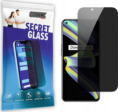Xham privatësie për ekranin e Realme X7 Max 5G Grizz SecretGlass, mbron nga rëniet, gërvishtjet, transparent