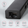 Мултипорт хаб AXAGON HMA-GL3A, USB 3.0 Тип A, Gbit LAN, 3x USB-A, читач на microSD, црн