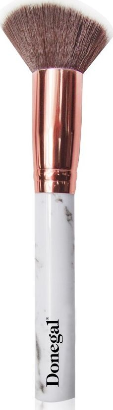 Furçë grimi Donegal QAL 4092, për blush edhe bronzer, me dorezë mermeri, rozë metalike