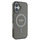 Mbulesë telefoni Guess IML Glitter Circle MagSafe, për iPhone 16 Plus 6.7", transparente, e zezë