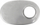 Kapak fundi marmite Turboworks, oval 127x203mm, hyrje 57mm, ngjyrë argjendi