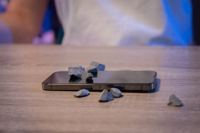 Mbrojtës ekrani 3MK HardGlass për iPhone 17 Pro Max, matt, me kornizë të zezë