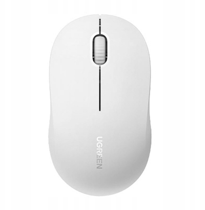Maus wireless Ugreen, optik, deri 4000 DPI, i bardhë