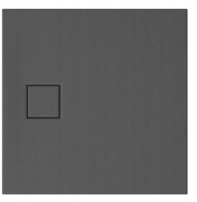 Pjatë dushi Cersanit Tako Slim Square, 80x80 cm, 4 cm lartësi, gri mat