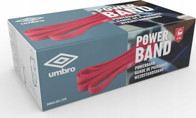 Bandë elastike fitnesi Umbro Resistance Band, 25 kg, TPE, blu