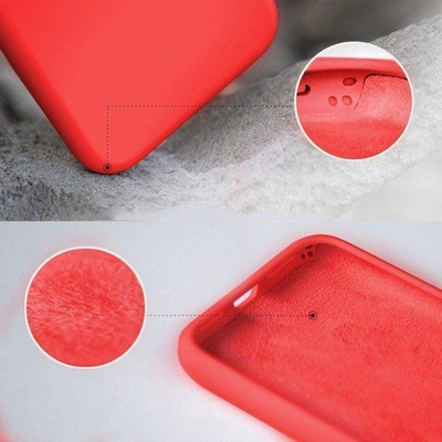 Mbrojtëse silikoni për Xiaomi Mi Note 10, standard, e kuqe