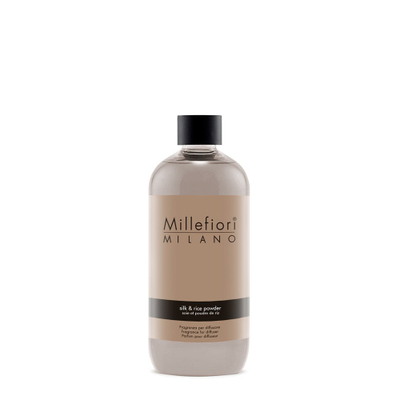 Mbushje difuzori Millefiori Milano Silk &amp; Rice Powder, 500ml