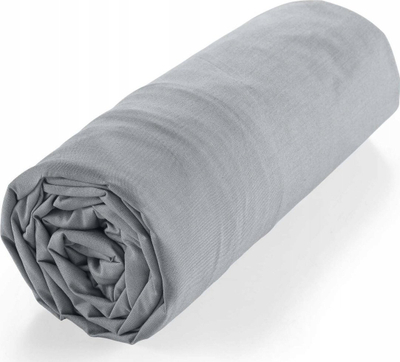 Çarçaf shtrati dopio Douceur d'intérieur Biolina, 140x190 cm, pambuk organik, taupe