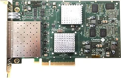 Kartë rrjeti Chelsio T6425-CR, 4 porta 1/10/25 GbE, PCI Express 3.0 x8, e gjelbër