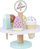 Lodër druri Wooden Toy, set akullore me qëndrim