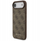 Këllëf telefoni Guess Hardcase 4G Classic GUHCP17MG4GFBR, për iPhone 17 Air, lëkurë eko, kafe