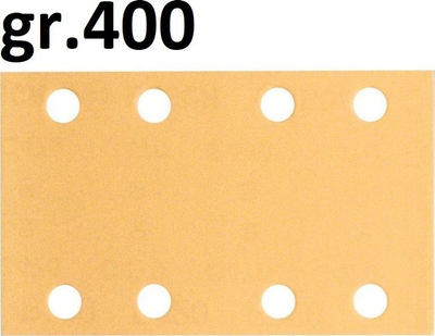 Letër zmerile orbitale Bosch Accessories Best for Wood 2608607236, granulim 400, me ngjitje “hook and loop”, e bardhë