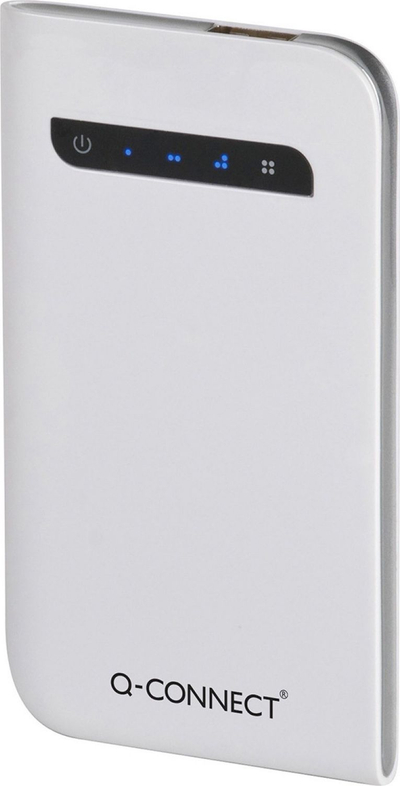 Пренослив полнач Q-CONNECT Powerbank 3000mAh, Li-Polymer, сребрен