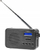 Radio portabile Nedis DAB+/FM, 3.6W, me orë e alarm, e zezë